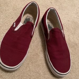 Maroon Slip-On vans
